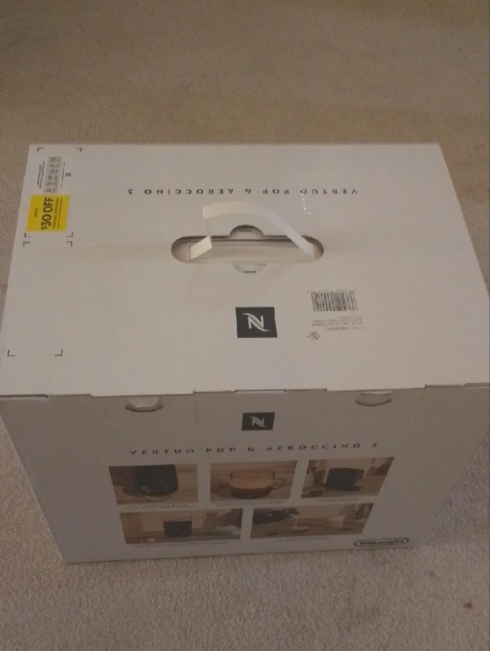 Nwt Nespresso Vertuo Pop & Aeroccino 3 Coffee Maker - Black